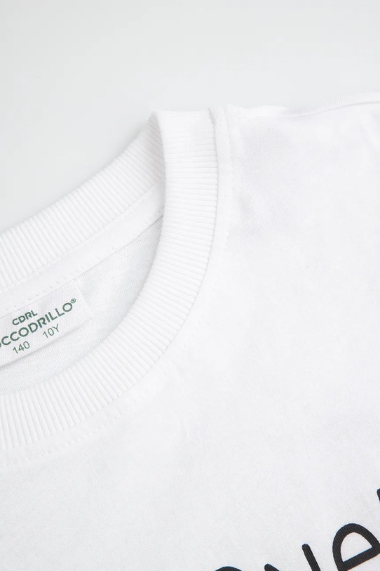 Αγορίστικα Coccodrillo T-shirt παιδικό βαμβακερό WC6143211VBB λευκό