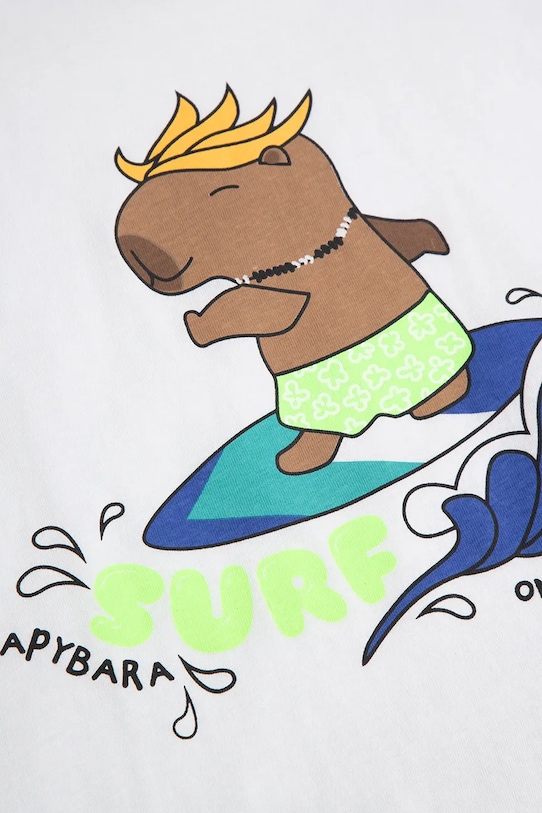 Coccodrillo τοπ Γυναικείο βαμβακερό λευκό WC6143302VBB