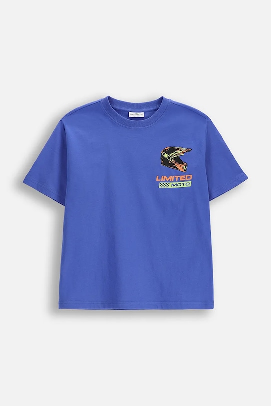 Coccodrillo T-shirt παιδικό βαμβακερό μπλε WC6143202HBJ