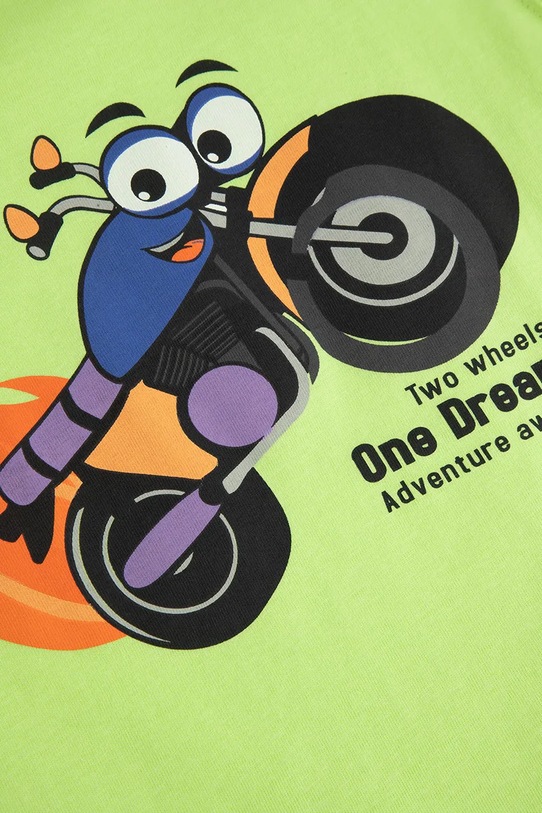 Coccodrillo kratka majica otroška bombažna zelena WC6143203HBK