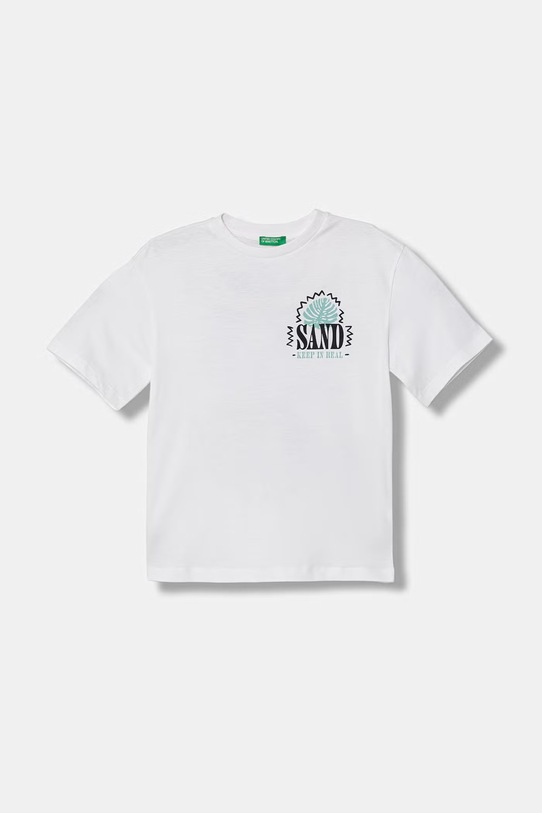 United Colors of Benetton tričko dětské bavlněné bílá 3I1XC10TY.G.seasonal
