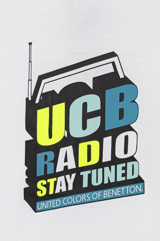 Chlapec United Colors of Benetton tričko detské bavlnené 3I1XC10TF.G.seasonal biela