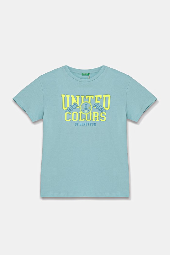 United Colors of Benetton tričko detské bavlnené tyrkysová 3I1XC10TF.G.seasonal