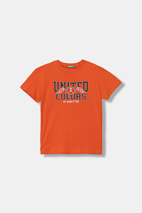 United Colors of Benetton футболка для детей из хлопка оранжевый 3I1XC10TF.G.seasonal