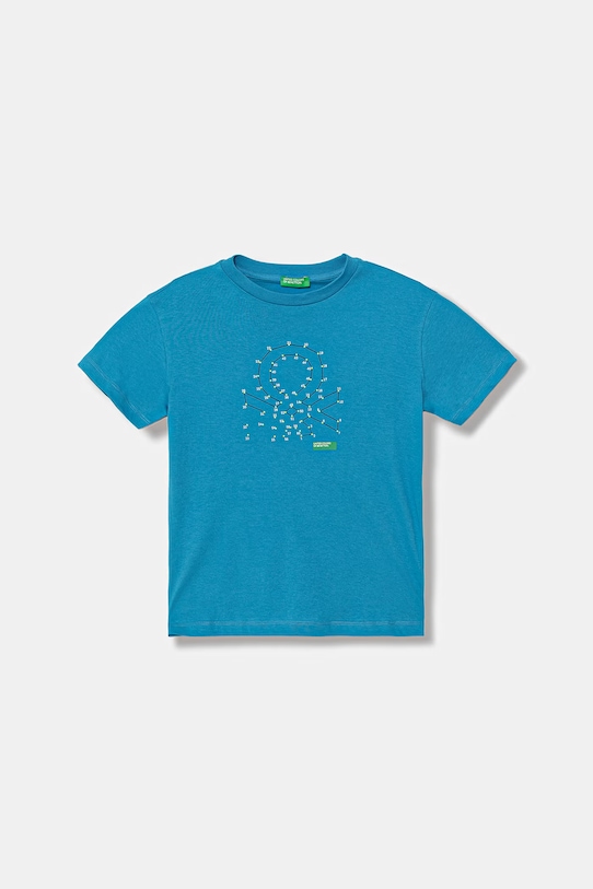 United Colors of Benetton tricou pentru copii, din bumbac albastru 3I1XC10TF.G.seasonal