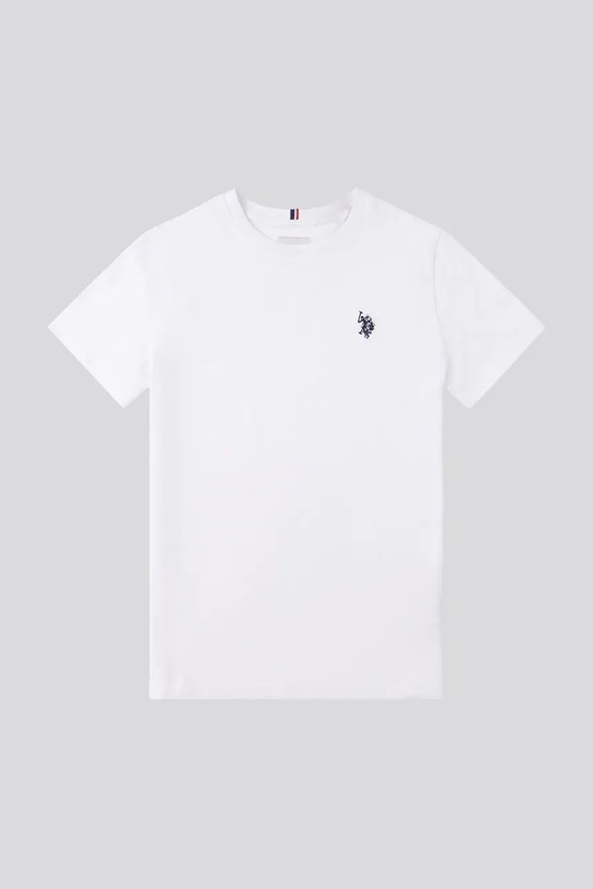 U.S. Polo Assn. tricou copii din bumbac USP2374 alb SS26