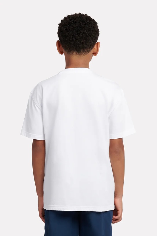 New Balance T-shirt παιδικό βαμβακερό YT61Q4N0 λευκό