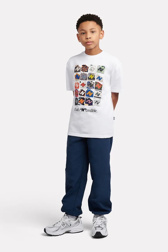 New Balance T-shirt παιδικό βαμβακερό YT61Q4N0