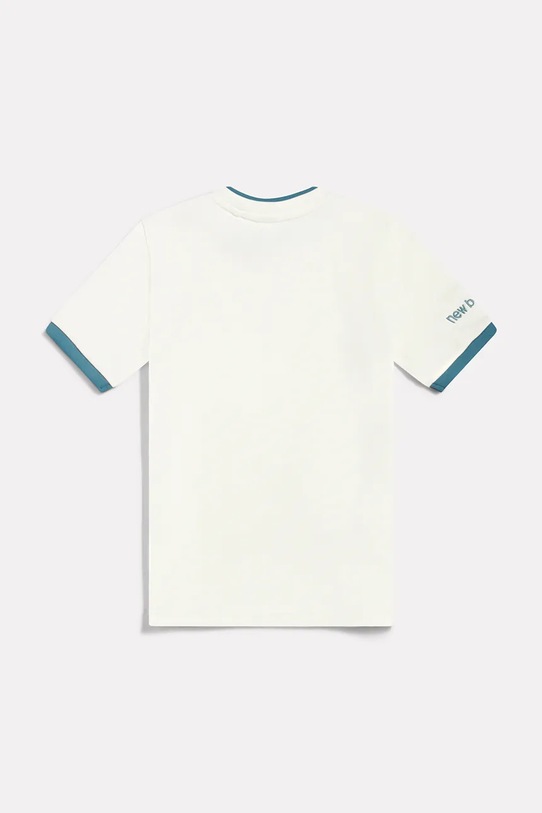 Αγορίστικα New Balance t-shirt παιδικό βαμβακερό YT61B802 λευκό