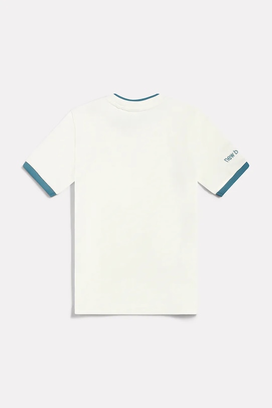 Dečki New Balance kratka majica otroška bombažna YT61B802 bela