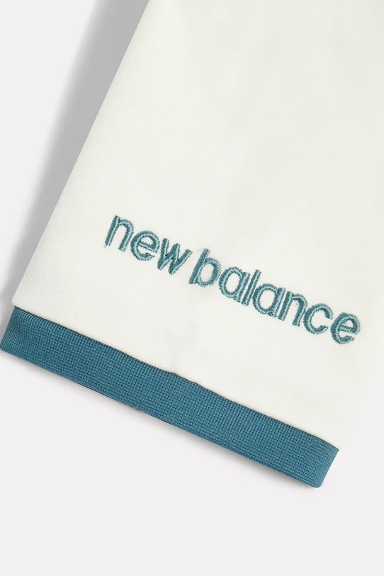 New Balance t-shirt παιδικό βαμβακερό YT61B802 λευκό