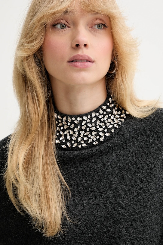 Gestuz vestă de lână gri 10910779