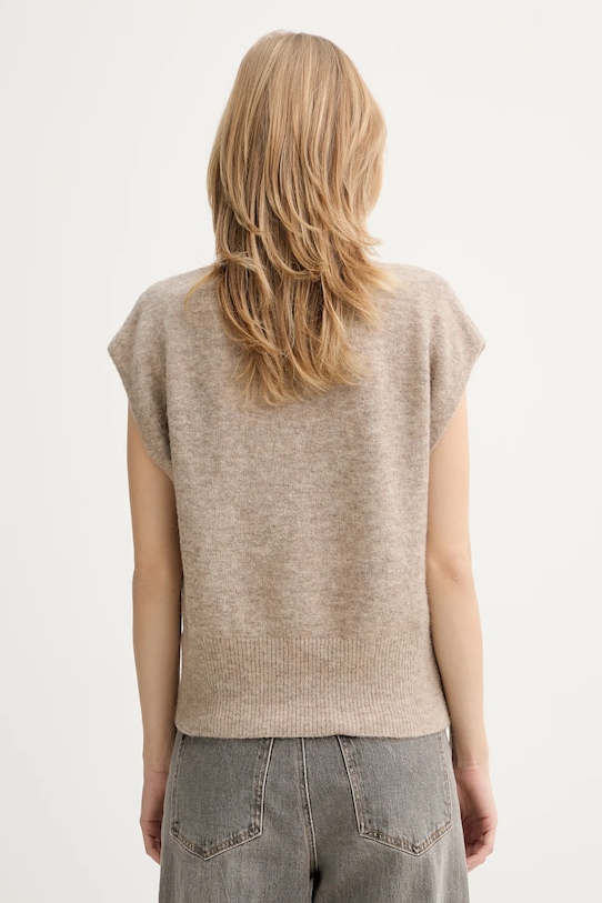 Odzież Gestuz kamizelka z dodatkiem wełny 10910853 beżowy