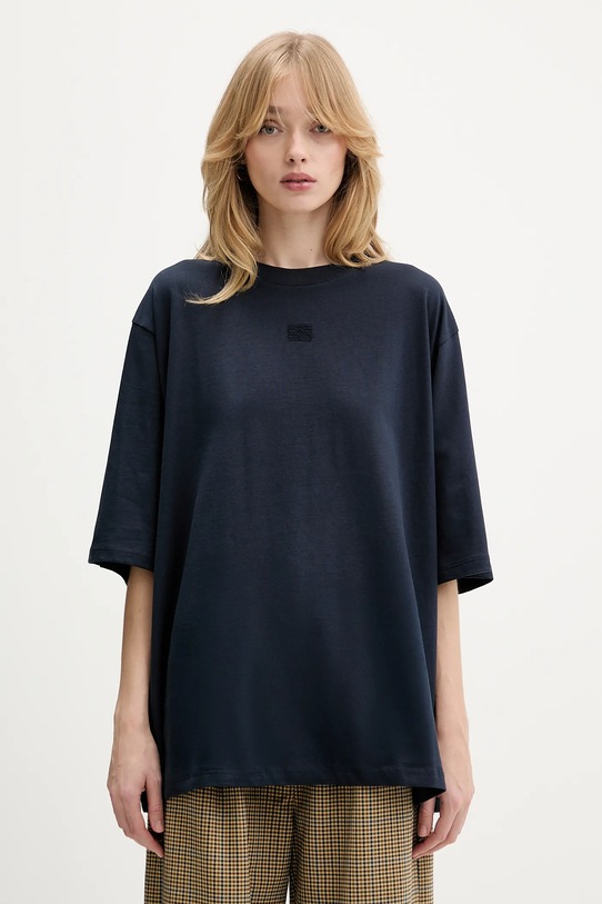 Gestuz t-shirt bawełniany bawełna niebieski 10910971