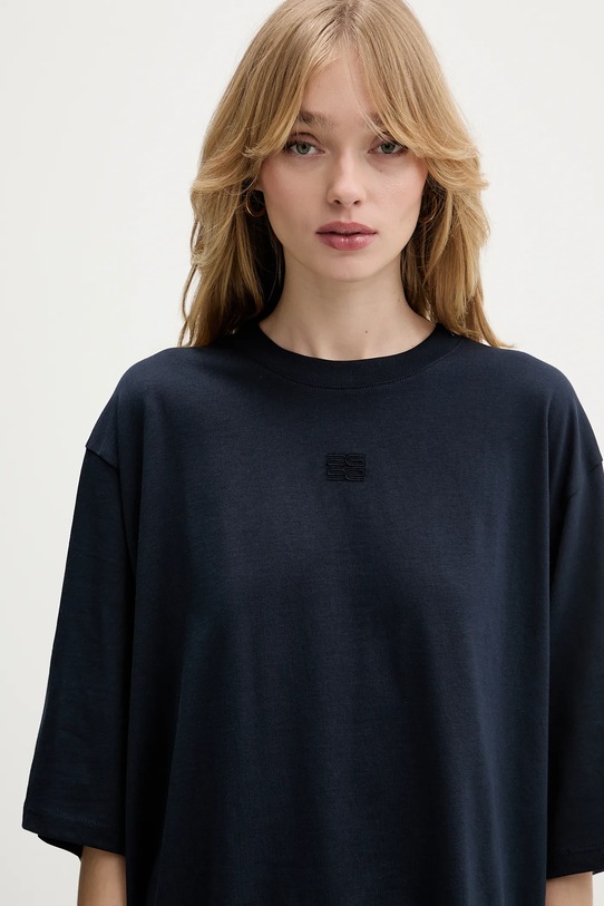 Gestuz t-shirt bawełniany niebieski 10910971