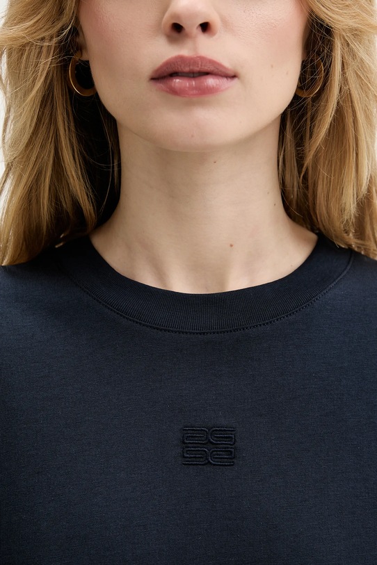 Gestuz t-shirt bawełniany 10910971 niebieski