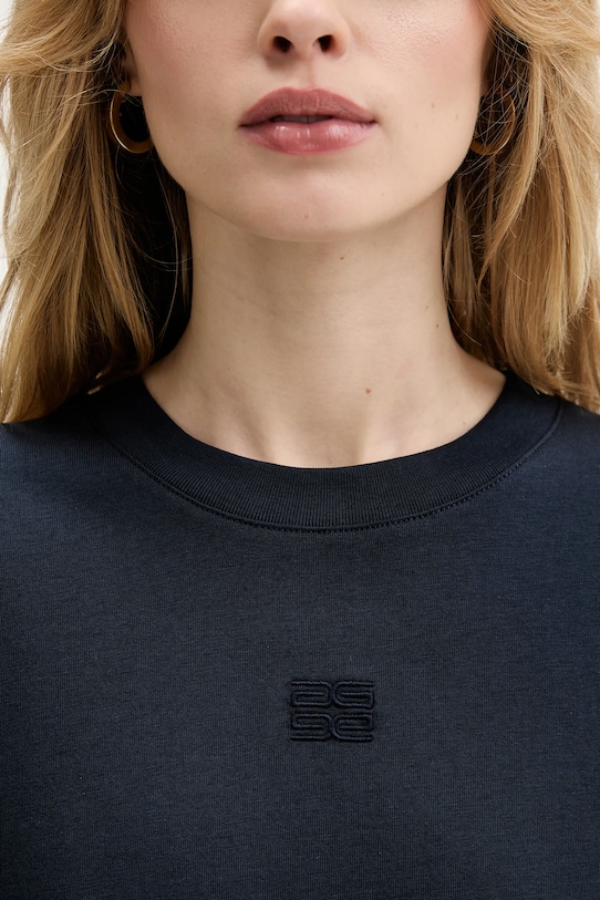 Gestuz t-shirt bawełniany 10910971 niebieski