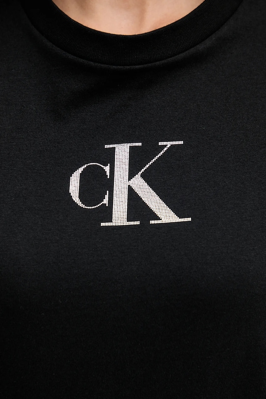 Calvin Klein Jeans tricou din bumbac LV047E804G negru