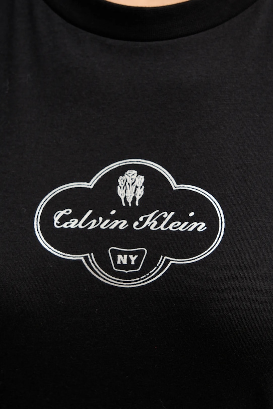 Calvin Klein Jeans t-shirt bawełniany LV047E811G czarny
