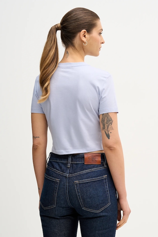 Odzież Calvin Klein Jeans t-shirt bawełniany LV047E823G niebieski