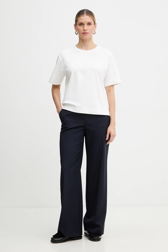Weekend Max Mara t-shirt bawełniany MULTID 2615941031600 biały SS26
