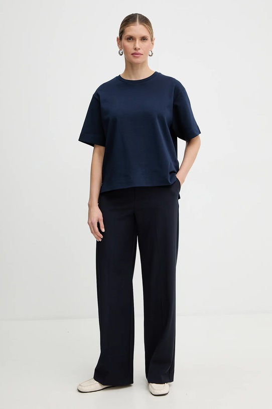 Weekend Max Mara t-shirt bawełniany MULTID 2615941031600 granatowy SS26