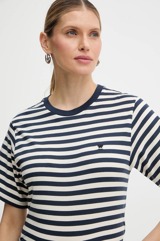 Weekend Max Mara t-shirt bawełniany VENACO beżowy 2615971031600
