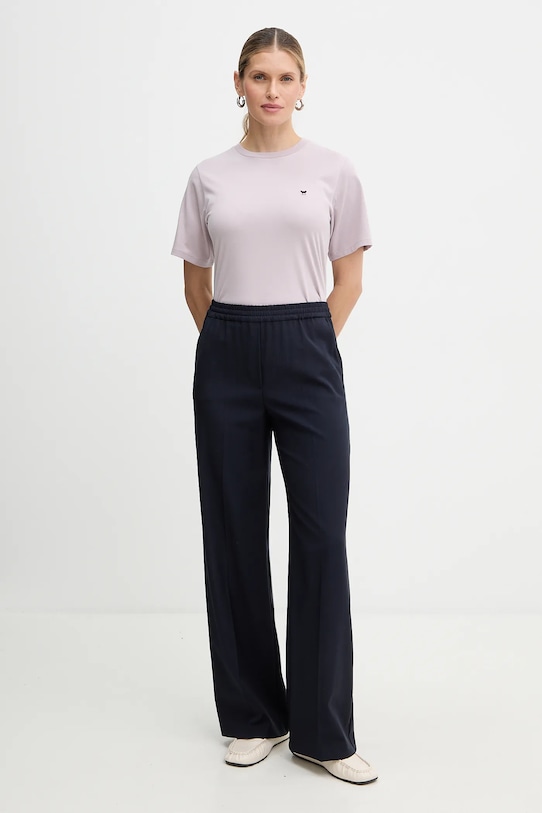 Weekend Max Mara t-shirt bawełniany VENACO 2615971031600 fioletowy SS26