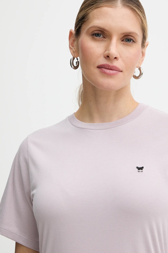 Weekend Max Mara t-shirt bawełniany VENACO fioletowy 2615971031600