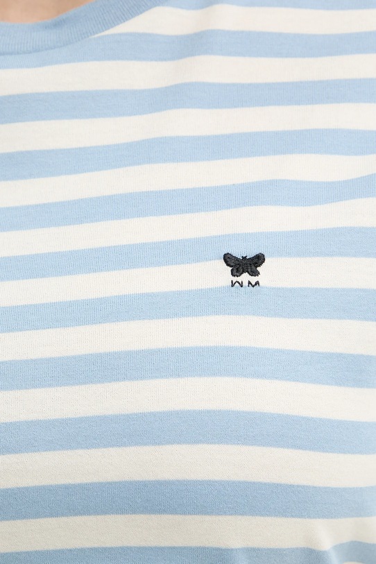 Weekend Max Mara t-shirt bawełniany VENACO 2615971031600 niebieski