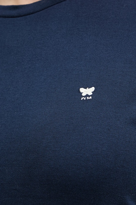 Weekend Max Mara t-shirt bawełniany VENACO 2615971031600 granatowy
