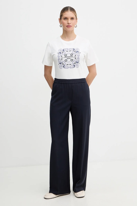 Weekend Max Mara t-shirt bawełniany WEST 2615971041600 biały SS26