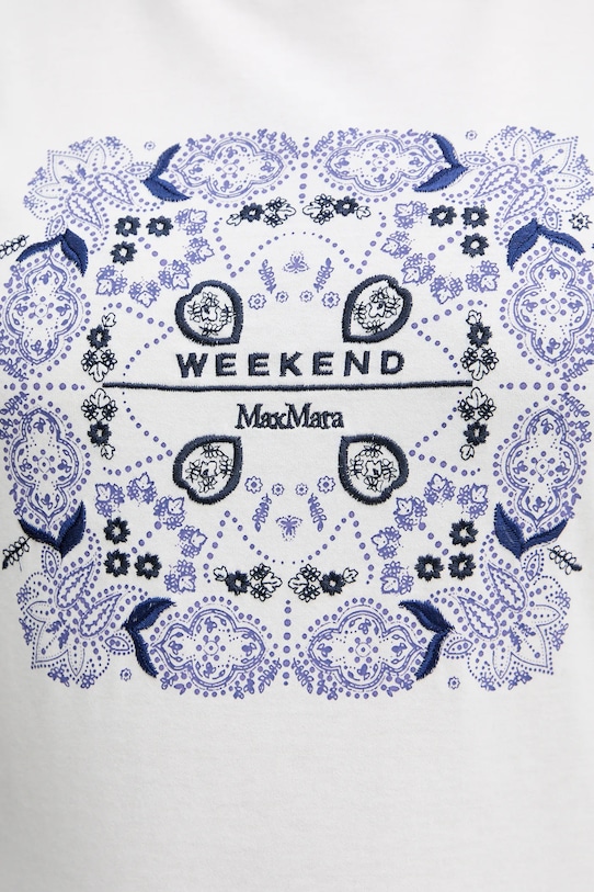 Weekend Max Mara t-shirt bawełniany WEST 2615971041600 biały