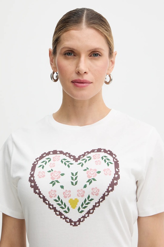 Weekend Max Mara t-shirt bawełniany TENUE biały 2615971051600