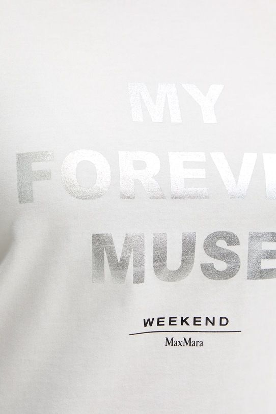 Weekend Max Mara t-shirt bawełniany TENUE 2615971051600 biały