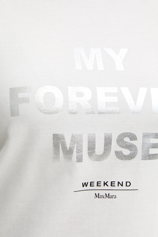 Weekend Max Mara t-shirt bawełniany TENUE 2615971051600 biały