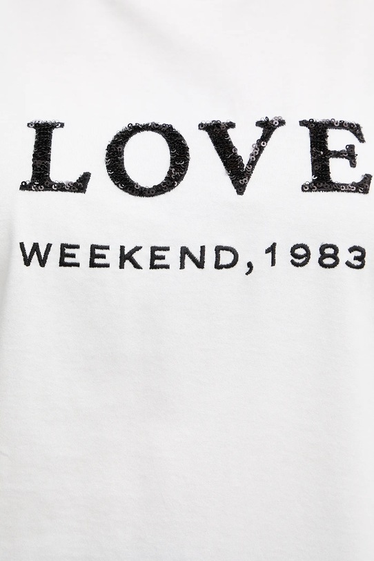 Weekend Max Mara t-shirt bawełniany AGILE 2615971061600 biały