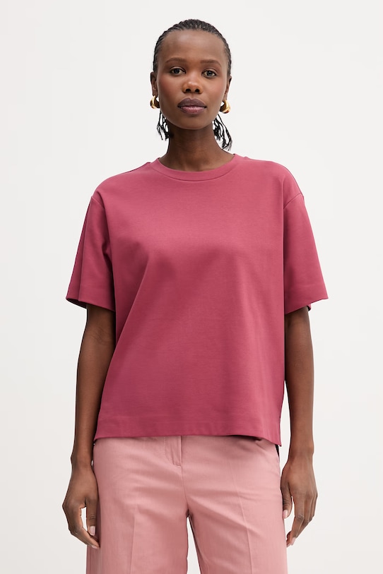 Βαμβακερό μπλουζάκι Weekend Max Mara MULTID βαμβάκι μπορντό 2615941022600