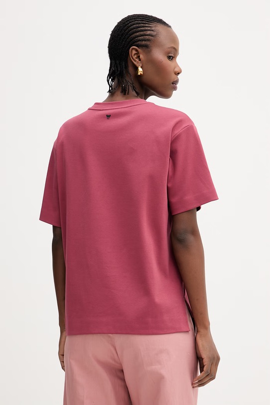 Ρούχα Βαμβακερό μπλουζάκι Weekend Max Mara MULTID 2615941022600 μπορντό