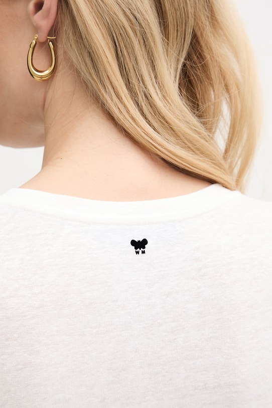 Weekend Max Mara t-shirt γυναικείο βαμβακερό OPZIONE 2615941042600 μπεζ