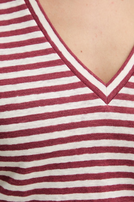 Weekend Max Mara t-shirt damski bawełniany OPZIONE 2615941042600 czerwony