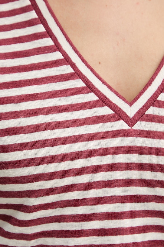 Weekend Max Mara t-shirt damski bawełniany OPZIONE 2615941042600 czerwony