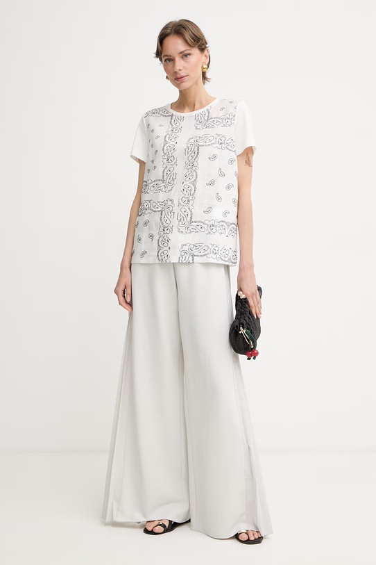 Weekend Max Mara t-shirt Γυναικείο βαμβακερό GENIO 2615941072600 λευκό SS26