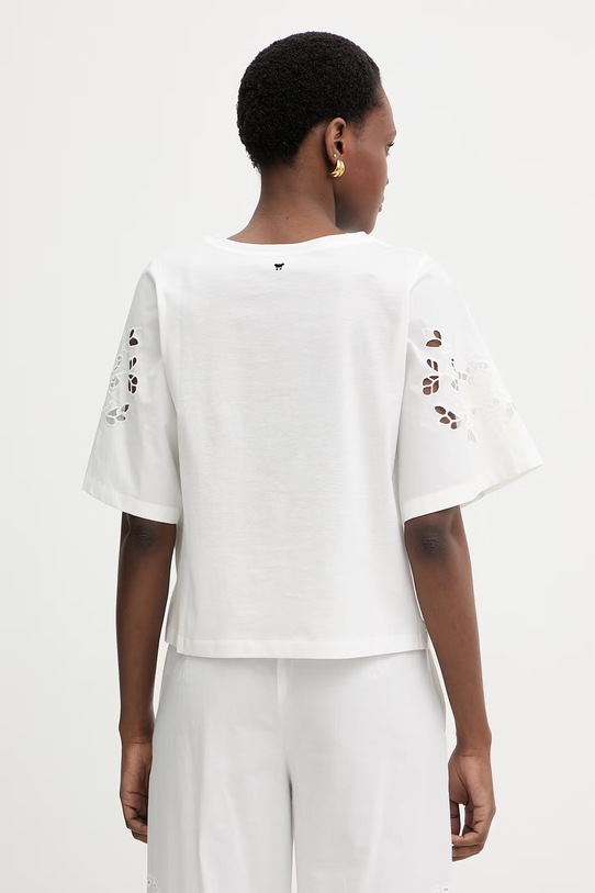 Odzież Weekend Max Mara t-shirt damski bawełniany TARGA 2615941102600 biały