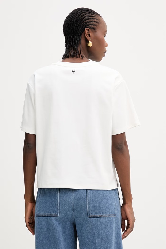 Odzież Weekend Max Mara t-shirt bawełniany SABATO 2615941112600 biały