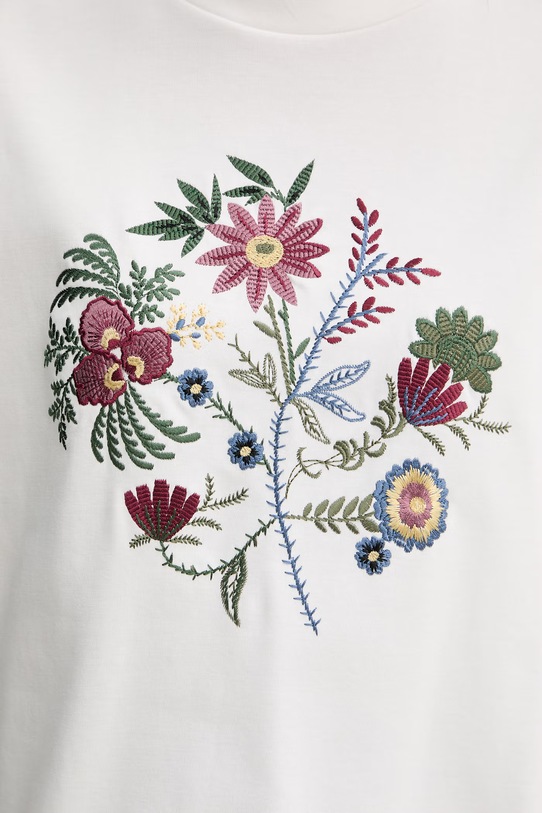 Weekend Max Mara t-shirt bawełniany SABATO beżowy 2615941112600