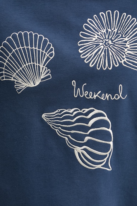 Îmbrăcăminte Weekend Max Mara tricou din bumbac SABATO 2615941112600 bleumarin