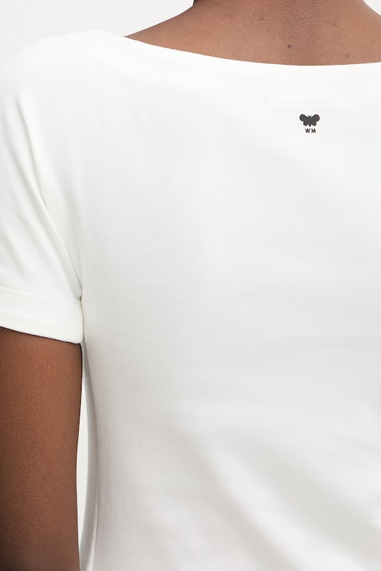 Weekend Max Mara t-shirt damski bawełniany MULTIG 2615941122600 biały