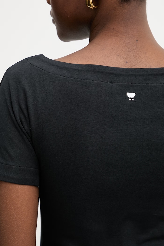 Weekend Max Mara t-shirt damski bawełniany MULTIG 2615941122600 czarny