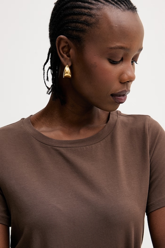 Weekend Max Mara t-shirt MULTIF brązowy 2615971012600